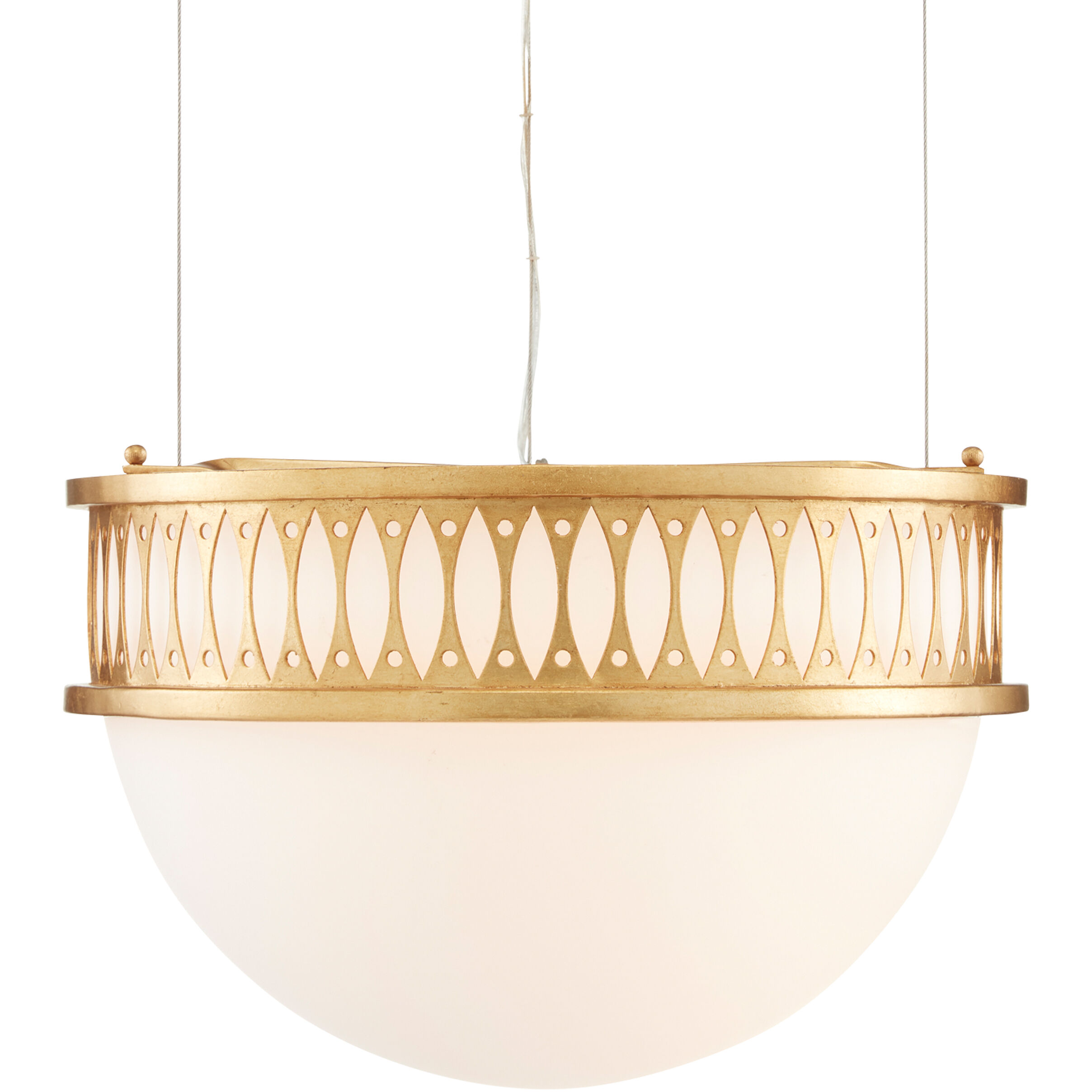 Lola 1 Light 16.25 inch Contemporary Gold Leaf/Painted Contemporary Gold Pendant Ceiling Light