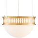 Lola 1 Light 16.25 inch Contemporary Gold Leaf/Painted Contemporary Gold Pendant Ceiling Light