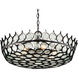 Augustus 6 Light 25.75 inch Satin Black and Clear Chandelier Ceiling Light, Small, Bunny Williams Collection
