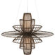 Benjiro 2 Light 42 inch Cupertino and Off-White Chandelier Ceiling Light