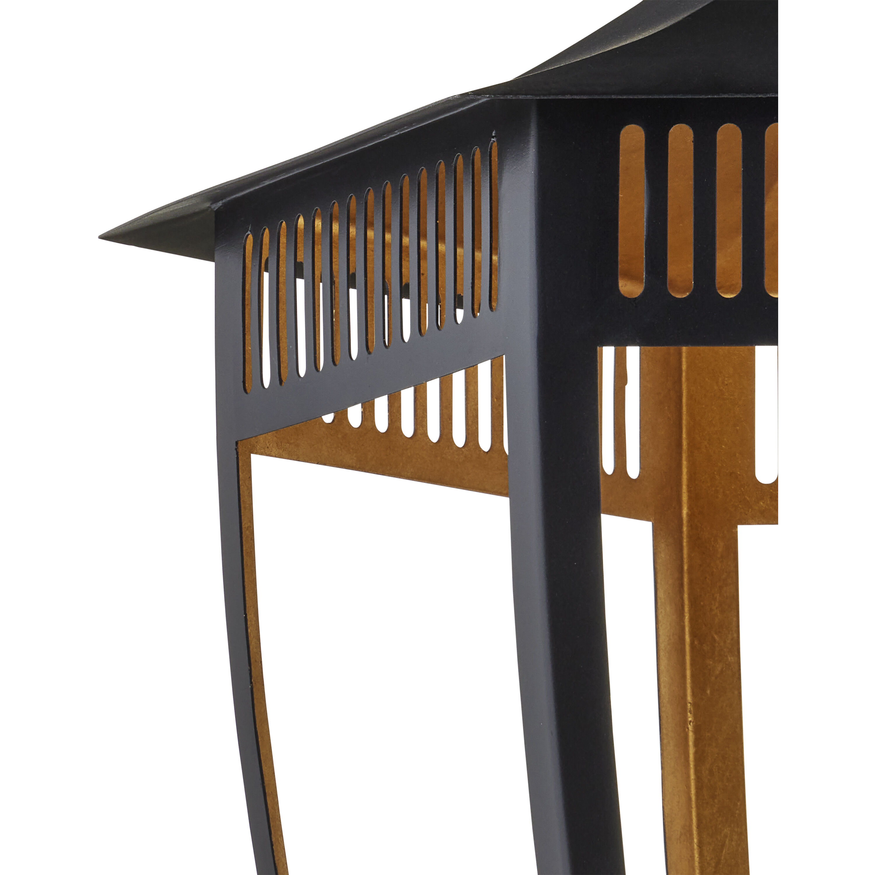 Wycombe 4 Light 23.5 inch Satin Black/Contemporary Gold Leaf Lantern Pendant Ceiling Light, Bunny Williams Collection