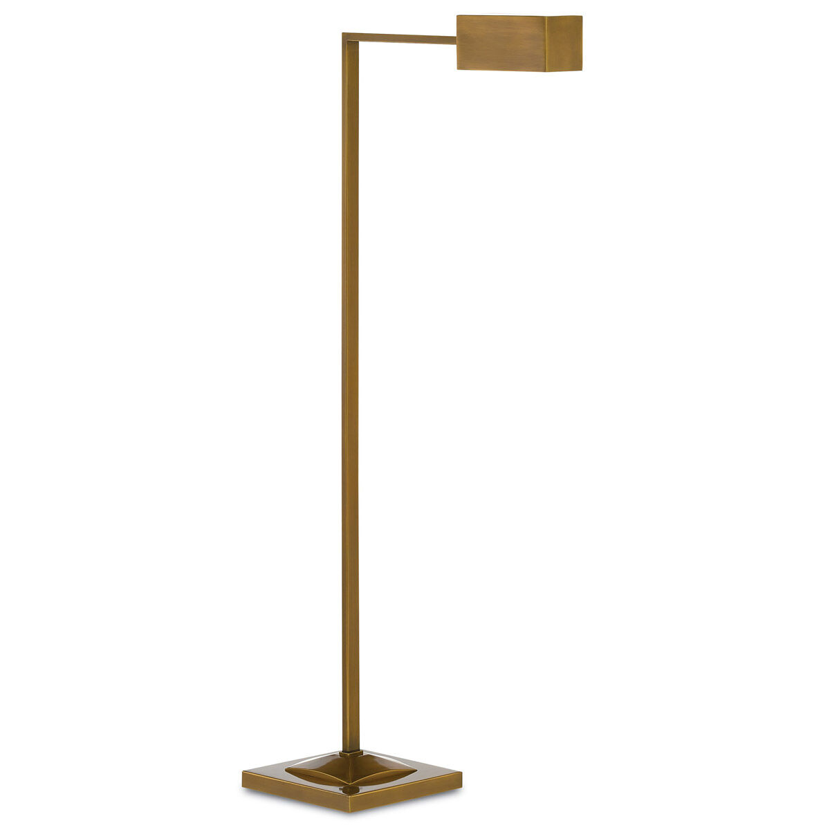 Ruxley 44.25 inch 25 watt Polished Antique Brass Floor Lamp Portable Light