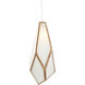 Glace 15 Light 48 inch White and Antique Brass with Silver Multi-Drop Pendant Ceiling Light