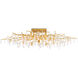 Forest 14 Light 60 inch Washed Lucerne Gold/Natural Semi-Flush Mount Ceiling Light, Aviva Stanoff Collection
