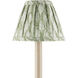 Plume Green/Ivory Tapered Chandelier Shade