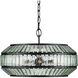 Centurion 6 Light 28.75 inch Clear and Satin Black Chandelier Ceiling Light