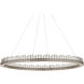 Pleiades 1 Light 50.75 inch Contemporary Silver Leaf/ Contemporary Silver/Clear Chandelier Ceiling Light, Large