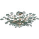 Baobab 8 Light 33.5 inch Contemporary Silver Leaf/Clear Semi-Flush Mount Ceiling Light