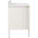 Briallen 48 X 34.25 inch Cerused White/Natural/White/Polished Brass Vanity with Undermount Sink