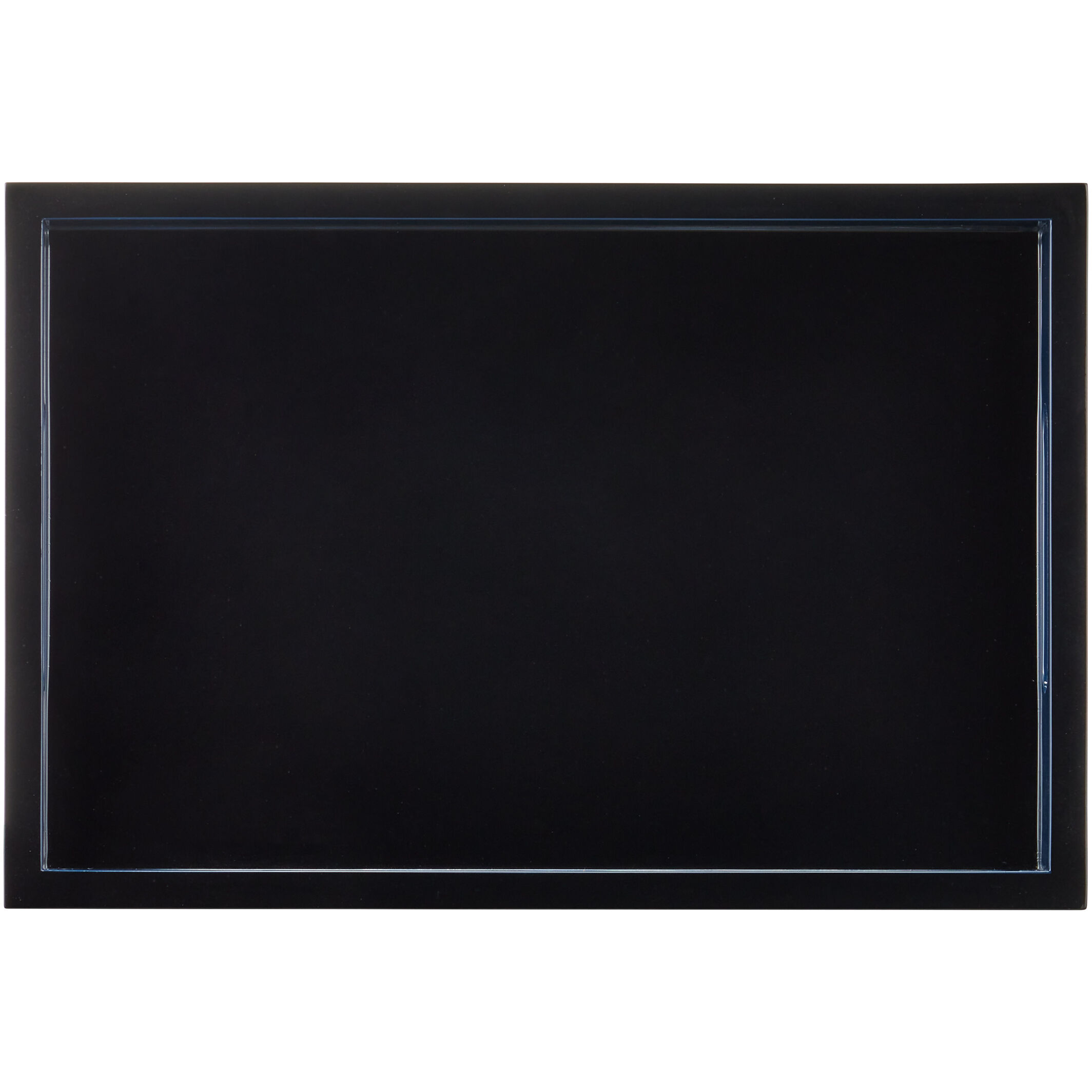 Navy Lacquer Navy/Black Trays, Set of 2