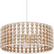 Holcroft 6 Light 32.25 inch Sandstone/Sugar White Chandelier Ceiling Light