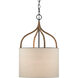 Dunning 1 Light 15.5 inch Blacksmith/Natural Pendant Ceiling Light