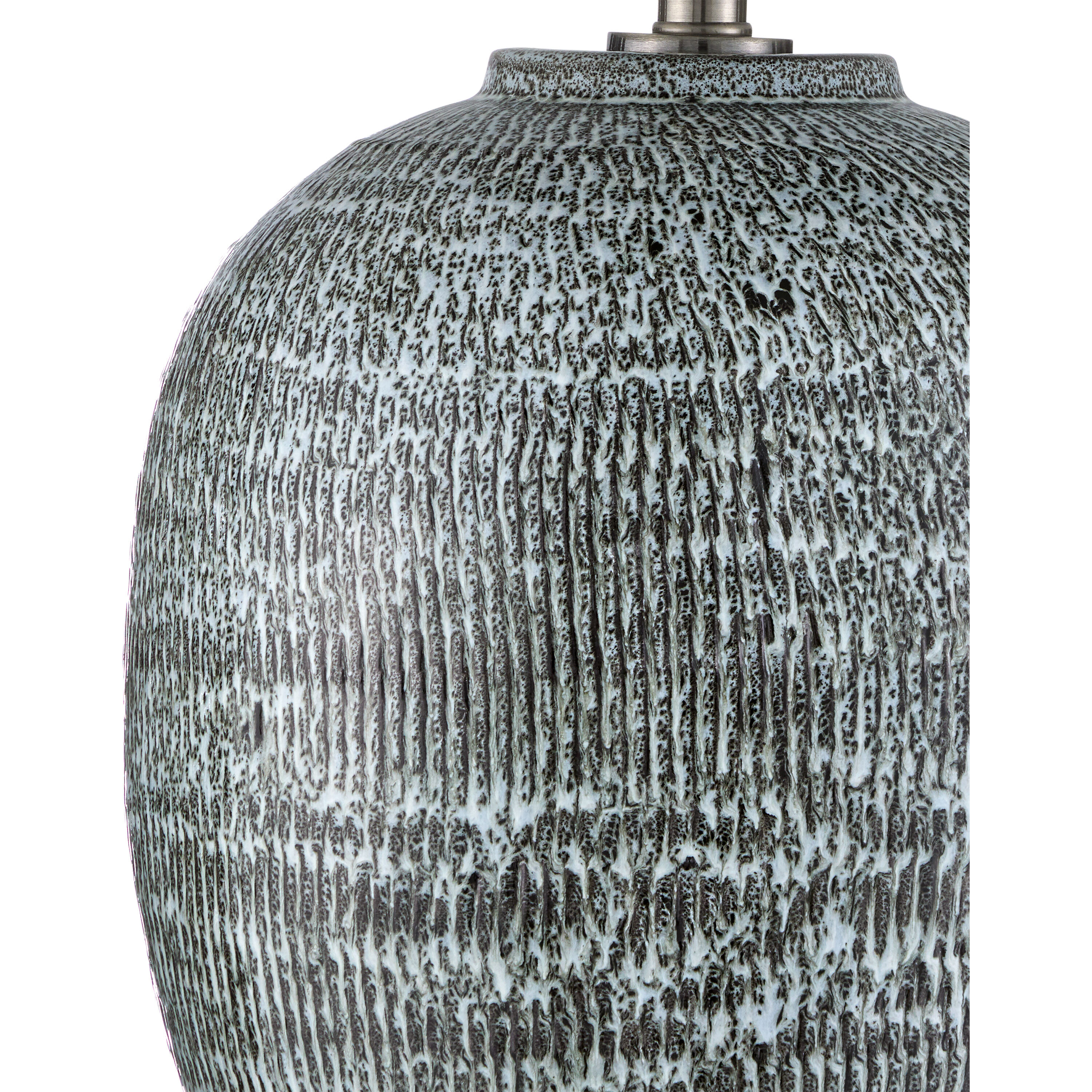 Agatha 29.5 inch 150 watt Reactive Black & White Table Lamp Portable Light