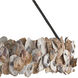 Oyster Circle 8 Light 38 inch Textured Bronze/Natural Chandelier Ceiling Light