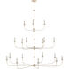 Nottaway 18 Light 60 inch Champagne Chandelier Ceiling Light, Grande