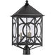 Ripley 3 Light 26.5 inch Midnight Outdoor Post Light, Large