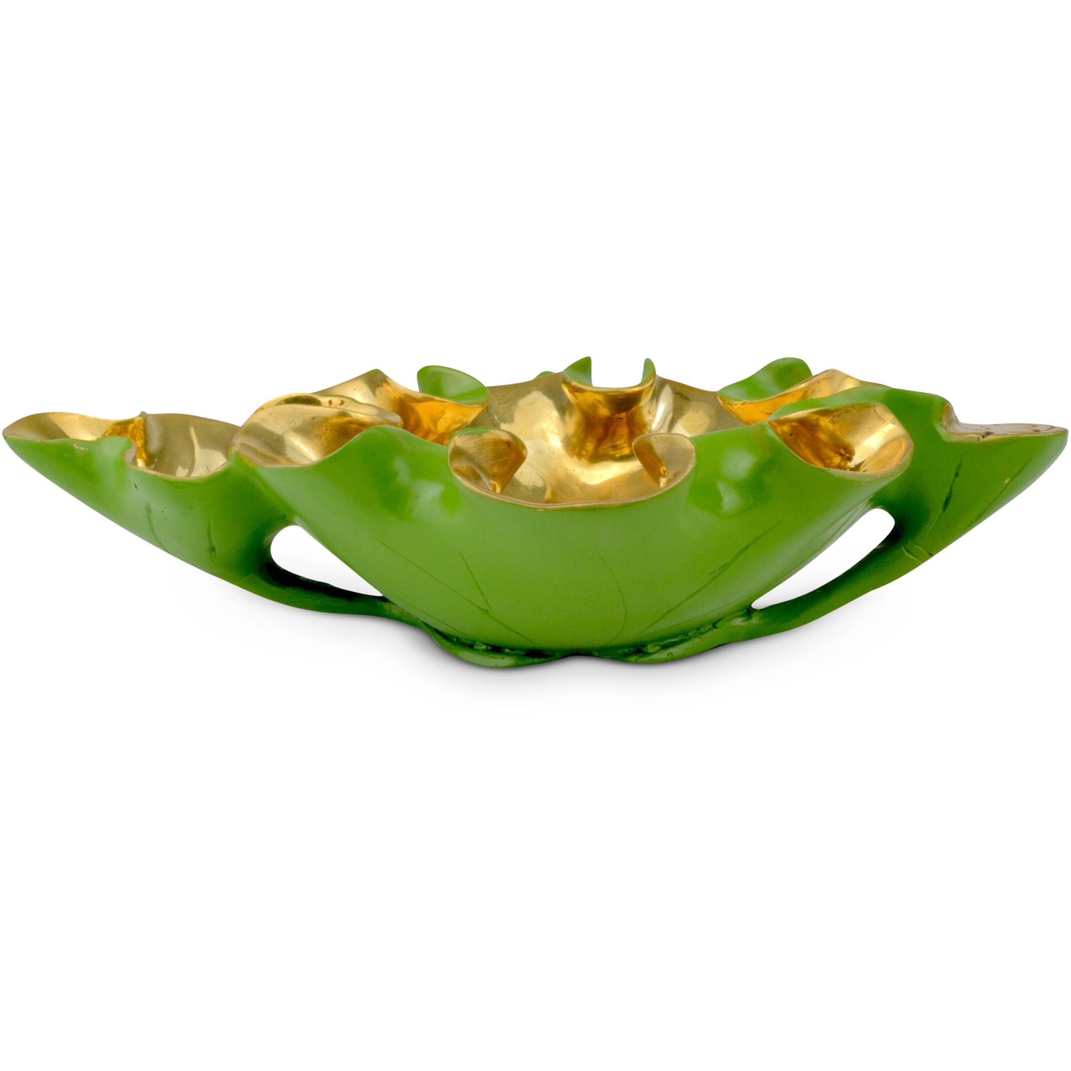 Wrapped Lotus Leaf 11 X 2.25 inch Bowl