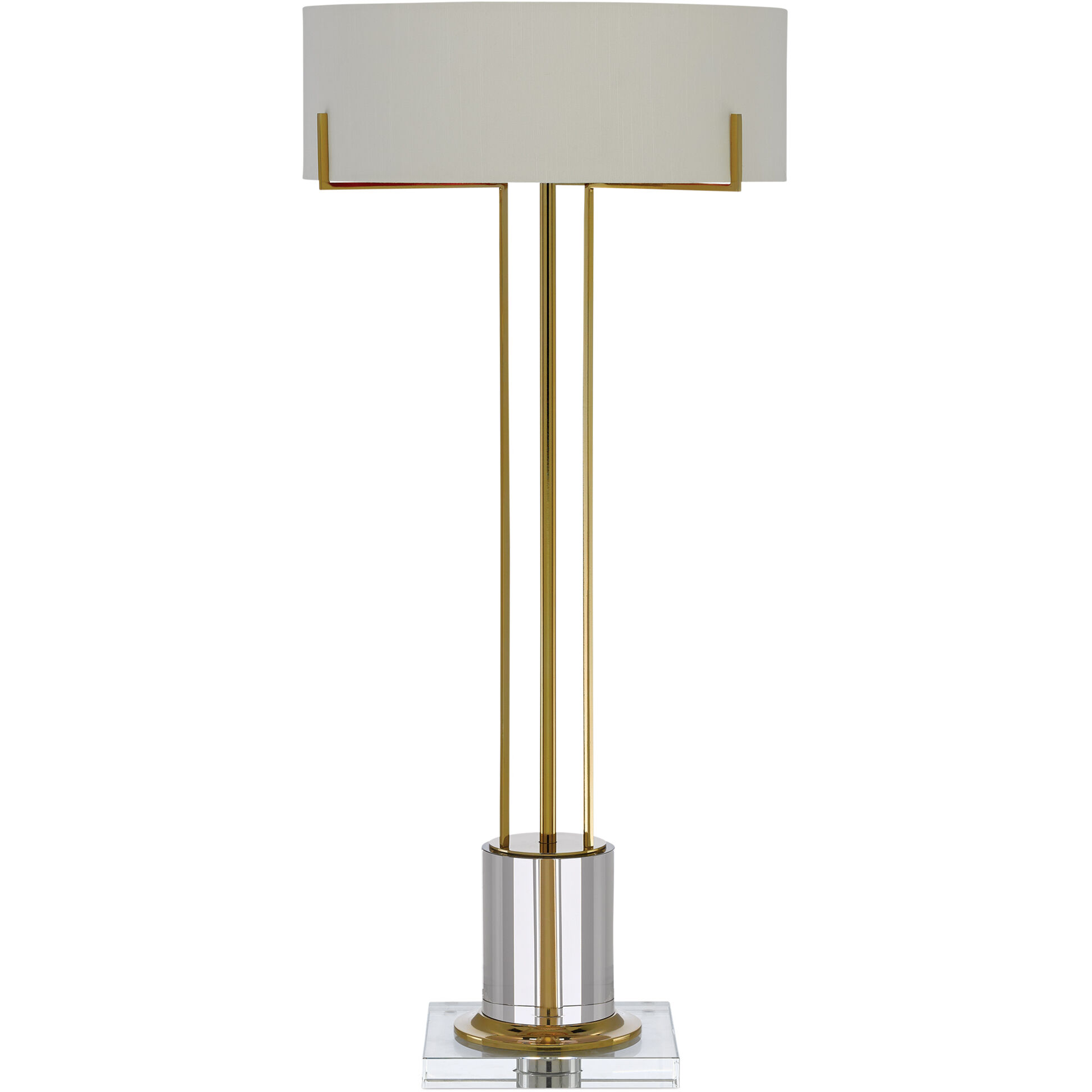 Winsland 31.5 inch 9 watt Polished Brass/Clear Table Lamp Portable Light