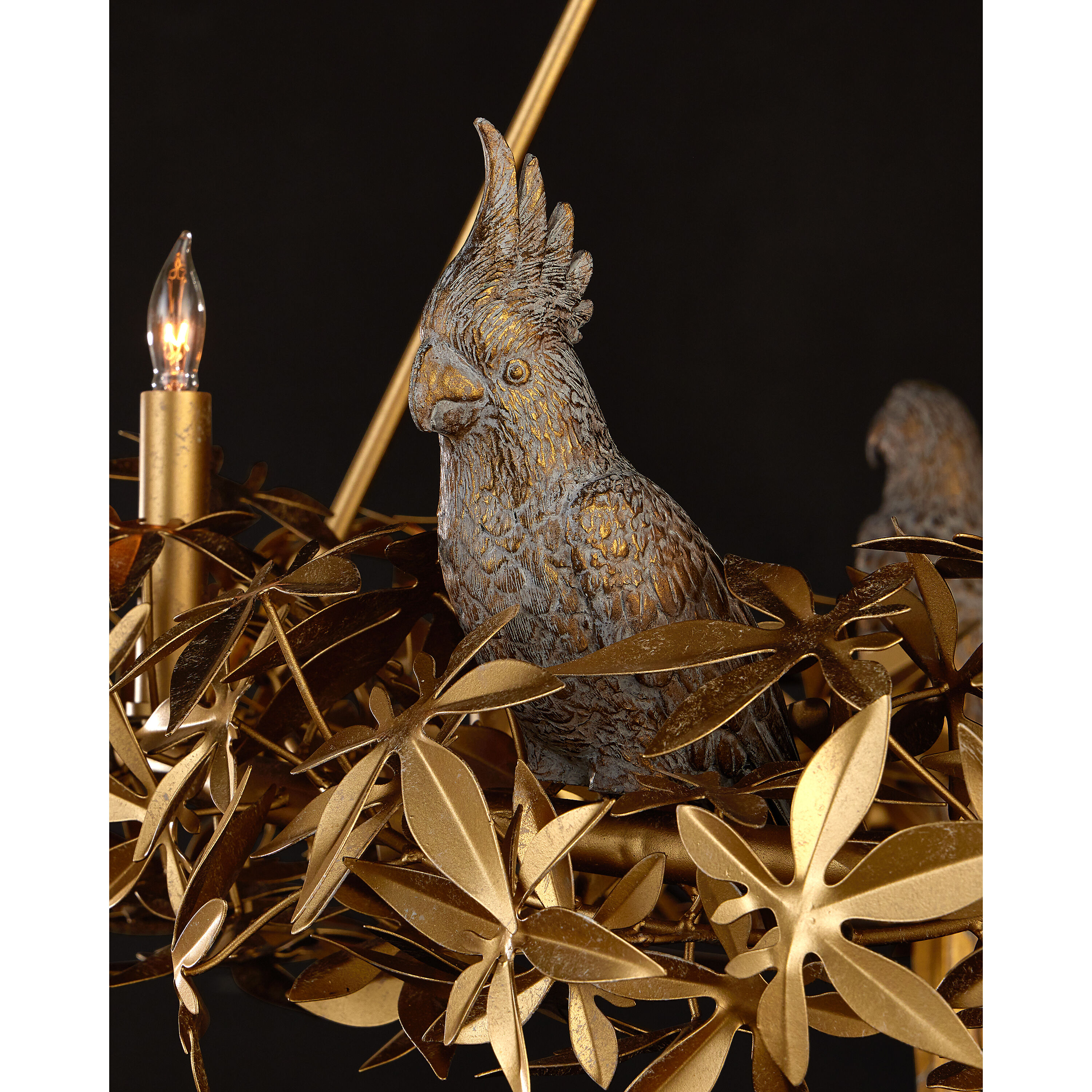 Aviary 6 Light 41.25 inch Swedish Gold Ring Chandelier Ceiling Light