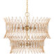 Marquise 9 Light 30 inch Clear/Luxor Gold Chandelier Ceiling Light, Medium