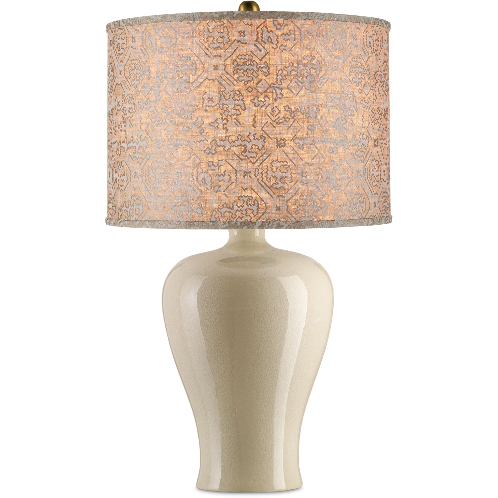 Nomad Beige/Ivory Drum Lamp Shade