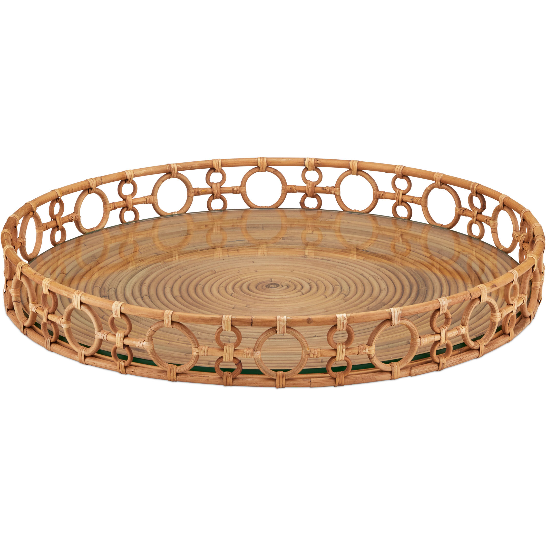 Tegal Natural/Clear Serving Tray