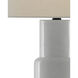 Janeen 30.75 inch 150 watt White/Satin Black Table Lamp Portable Light