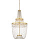 Mademoiselle LED 27.25 inch Contemporary Gold Leaf/Contemporary Gold/Clear Chandelier Ceiling Light