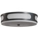 Swale LED 17.5 inch Black/White Outdoor Flush Mount