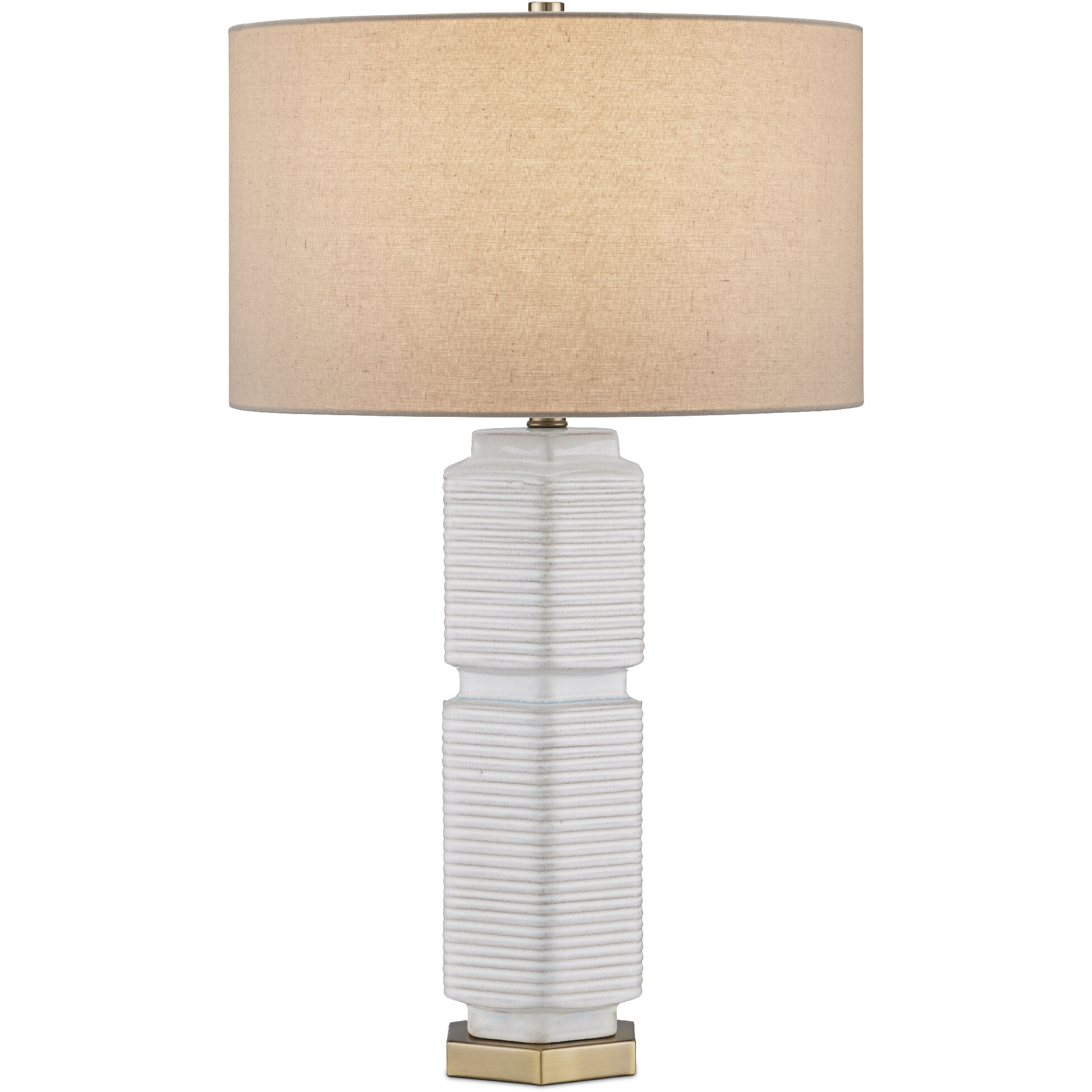 Glebe 28.5 inch 150 watt White/Beige/Blue/Antique Brass Table Lamp Portable Light