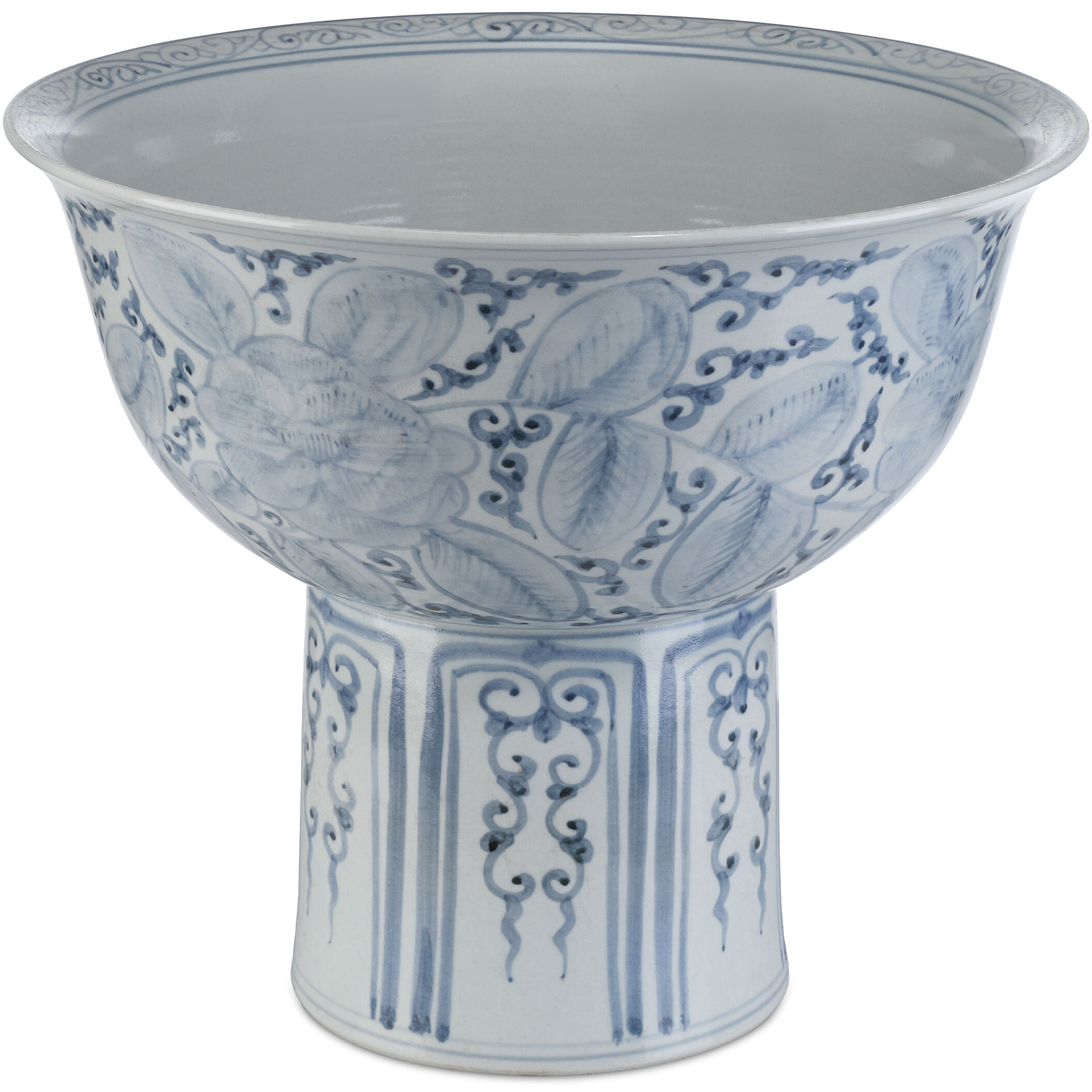 Ming Offering 13.5 inch Pedestal Bowl, Tall