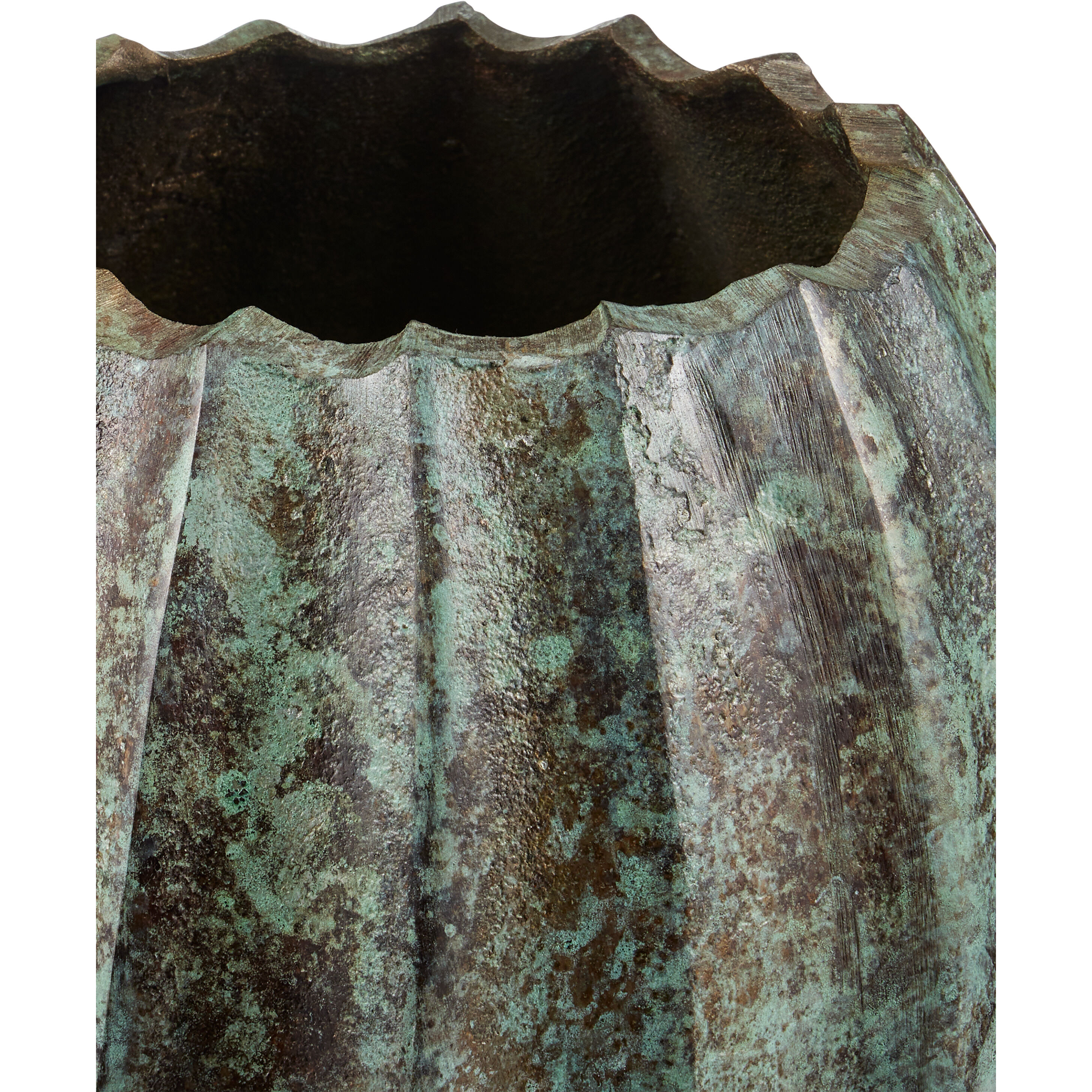 Utrecht Verdigris Decorative Objects, Set of 2