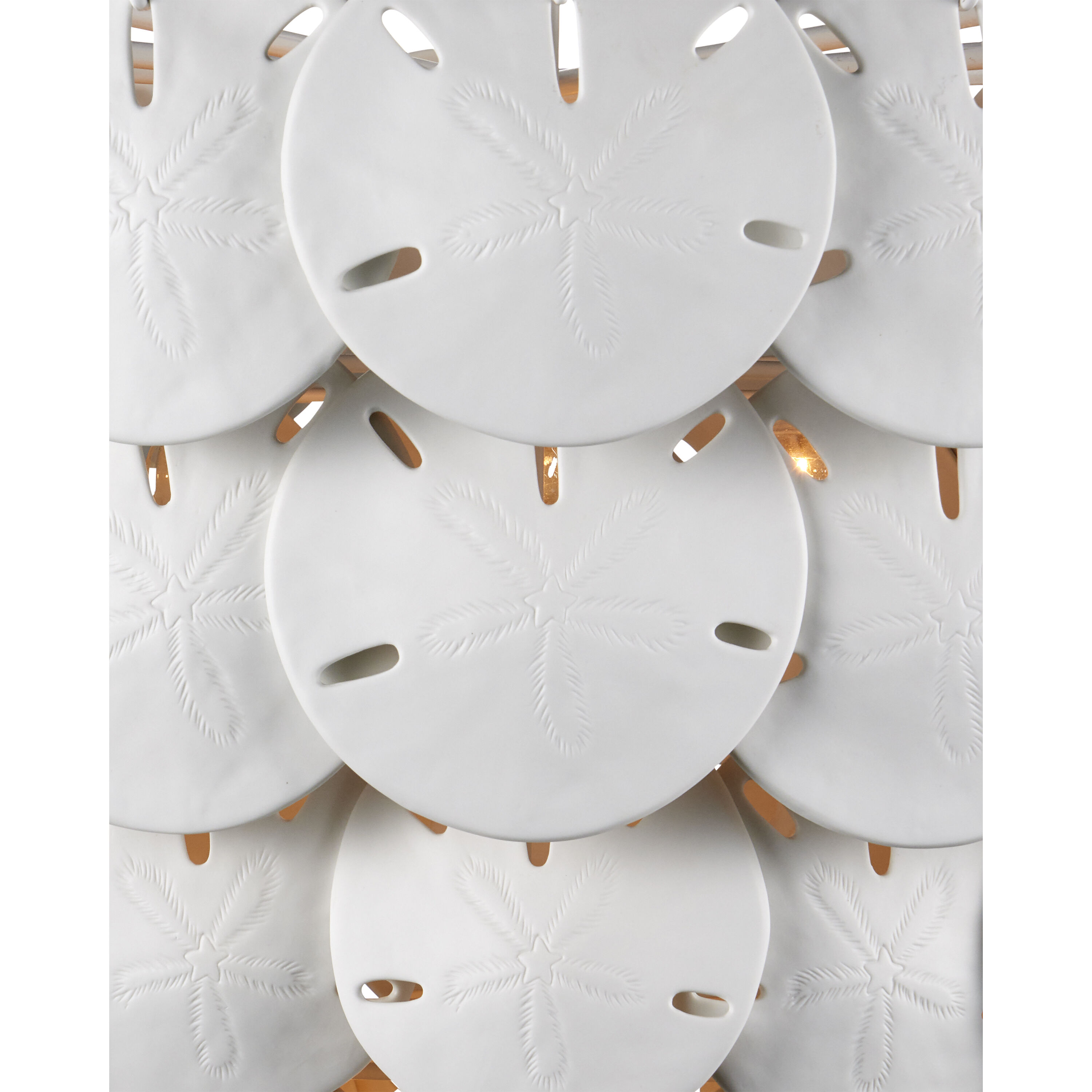 Tulum 8 Light 32 inch White/Sugar White Chandelier Ceiling Light, Marjorie Skouras Collection