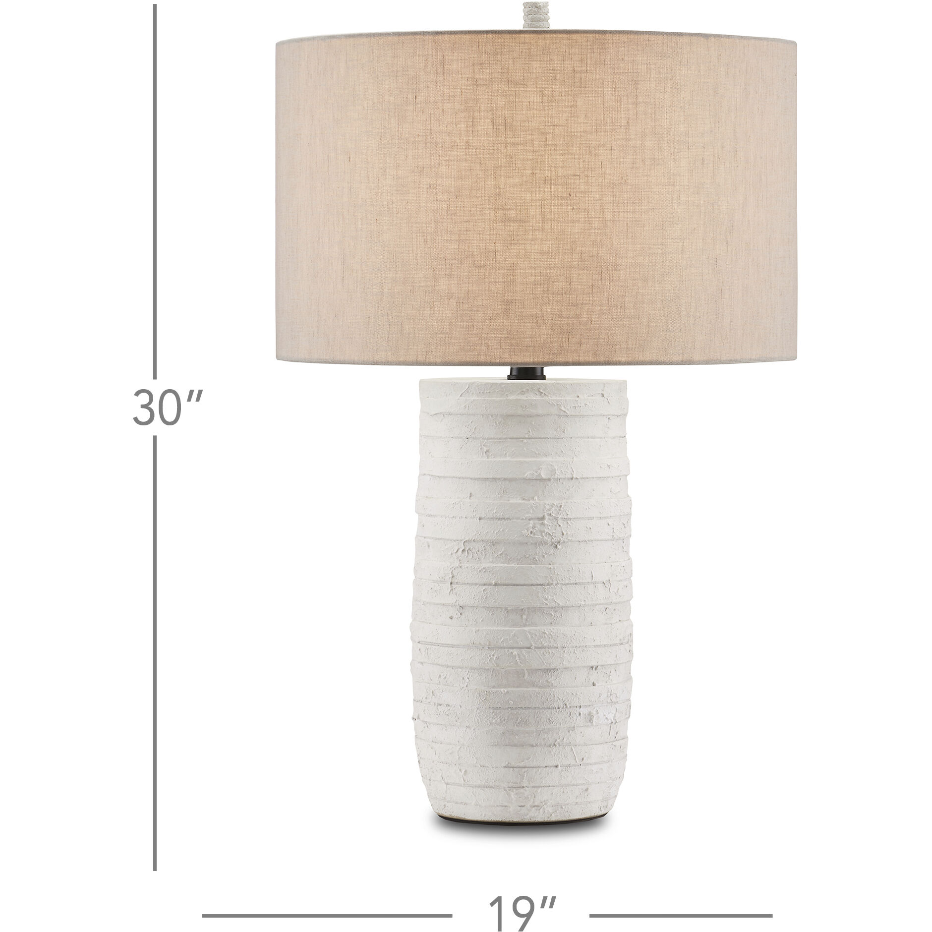 Innkeeper 30 inch 150 watt White Table Lamp Portable Light