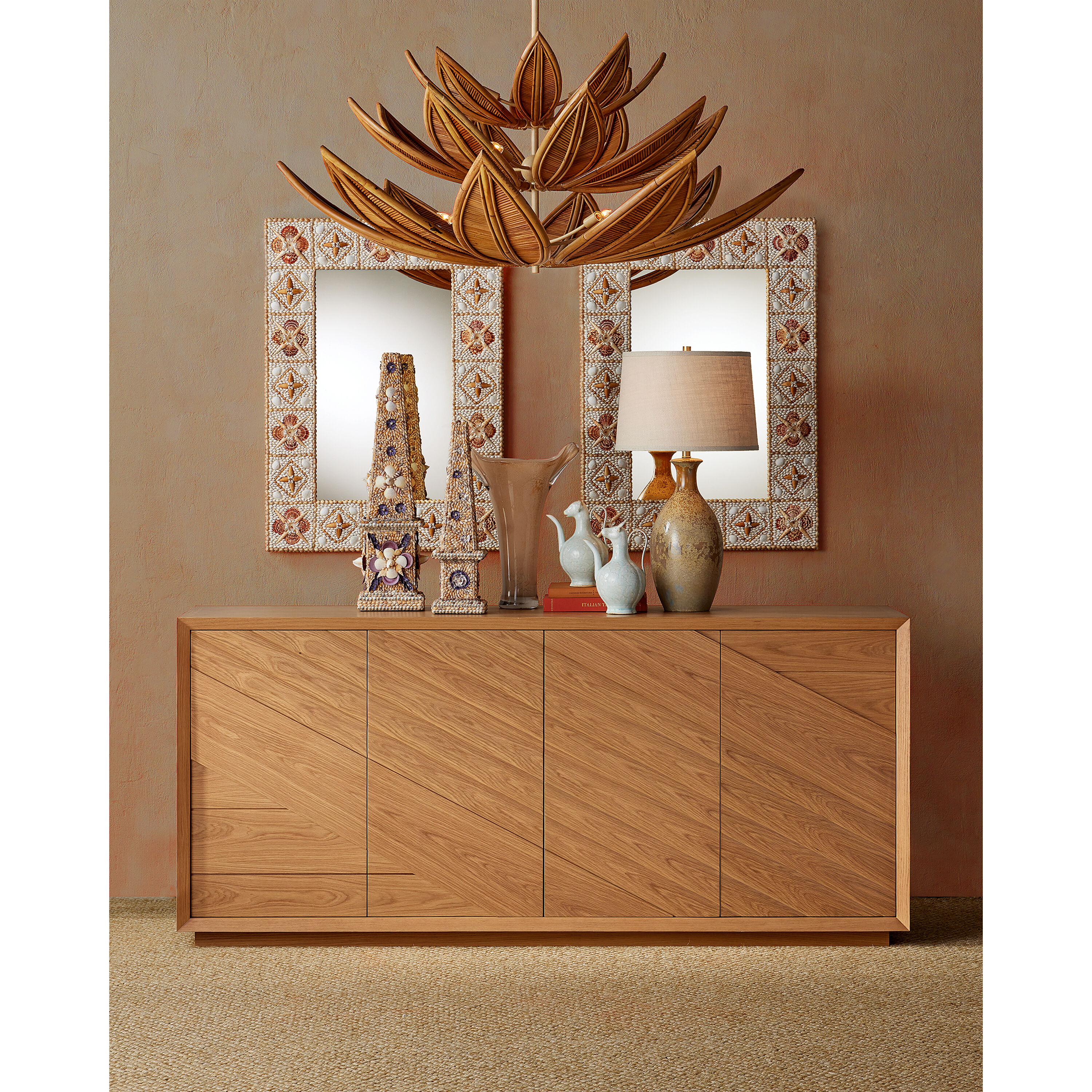 Junonia 42.25 X 30 inch Natural Mirror