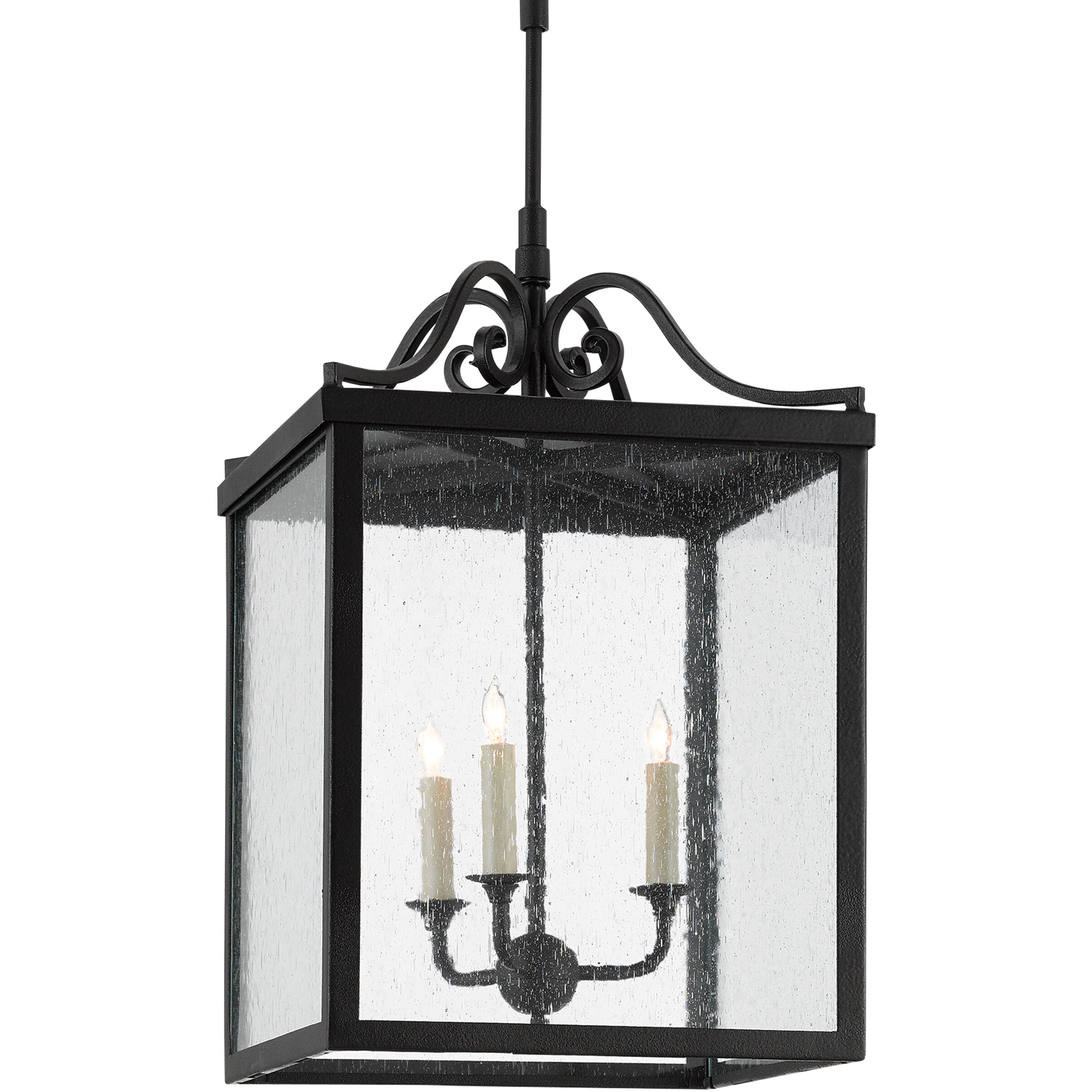 Giatti 3 Light 16 inch Midnight Outdoor Hanging Lantern, Large