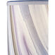 Marble Paper Lilac and Blue Agate Drum Chandelier Shade