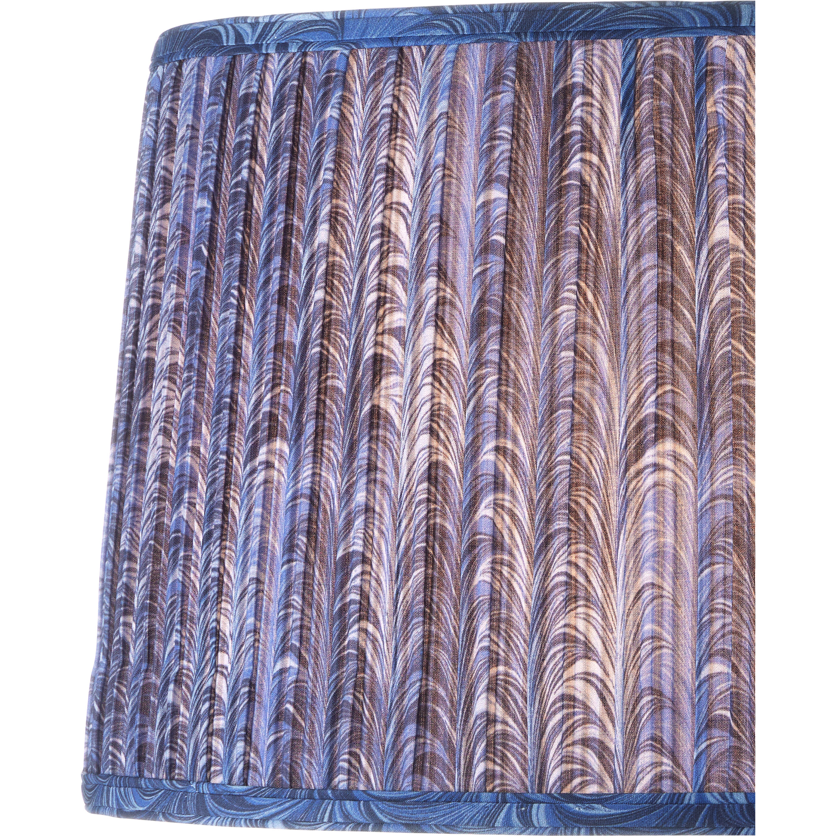 Pembrook Blue Tapered Lamp Shade