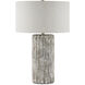 Boudoirs 27.5 inch 150 watt Dark Gray/Off-White Table Lamp Portable Light