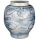 Ming-Style Countryside 13.25 X 13 inch Preserve Pot