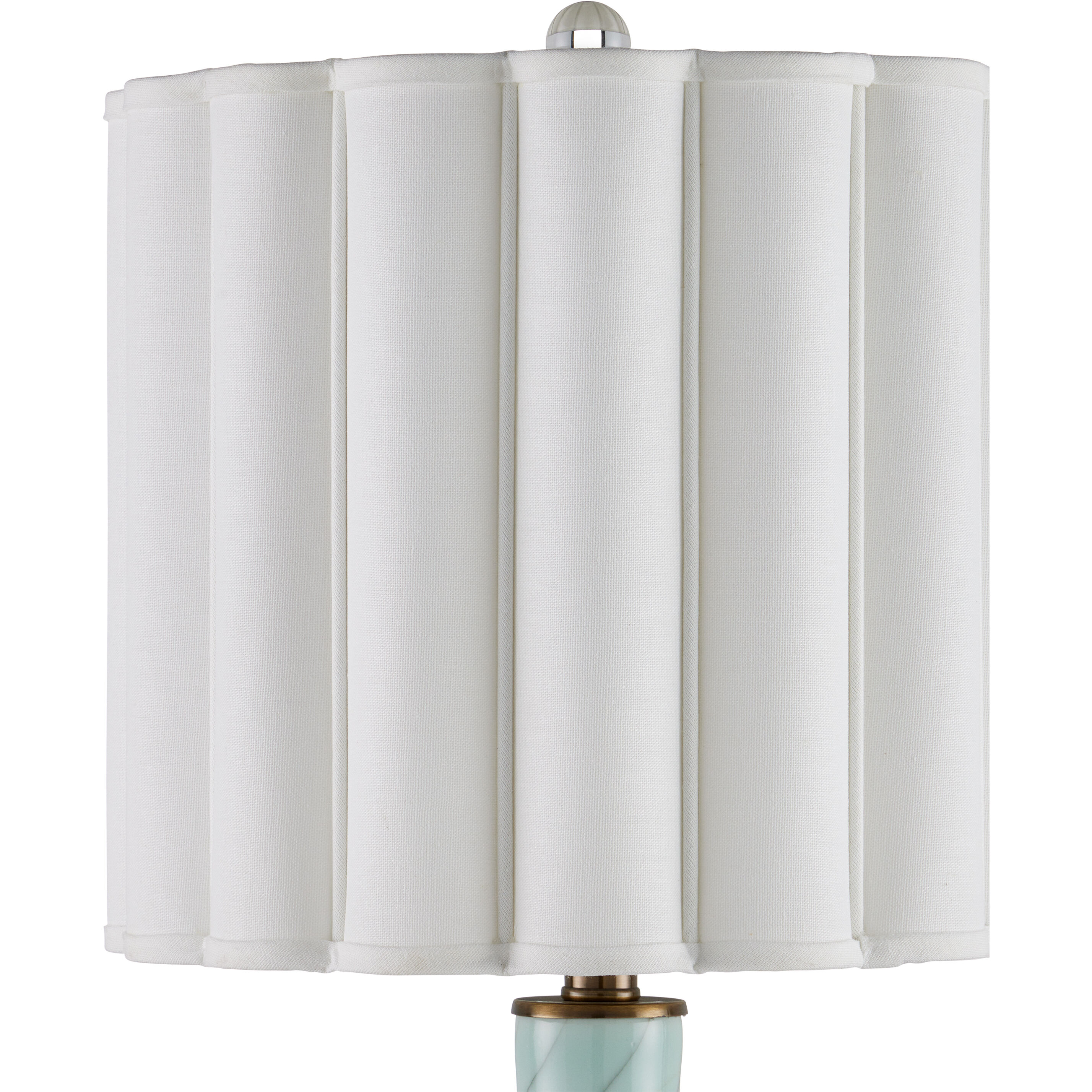 Celadon 29.75 inch 150 watt Celadon Crackle/Clear/Antique Brass Table Lamp Portable Light
