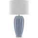 Bluestar 33 inch 150 watt Light Blue/Clear Table Lamp Portable Light