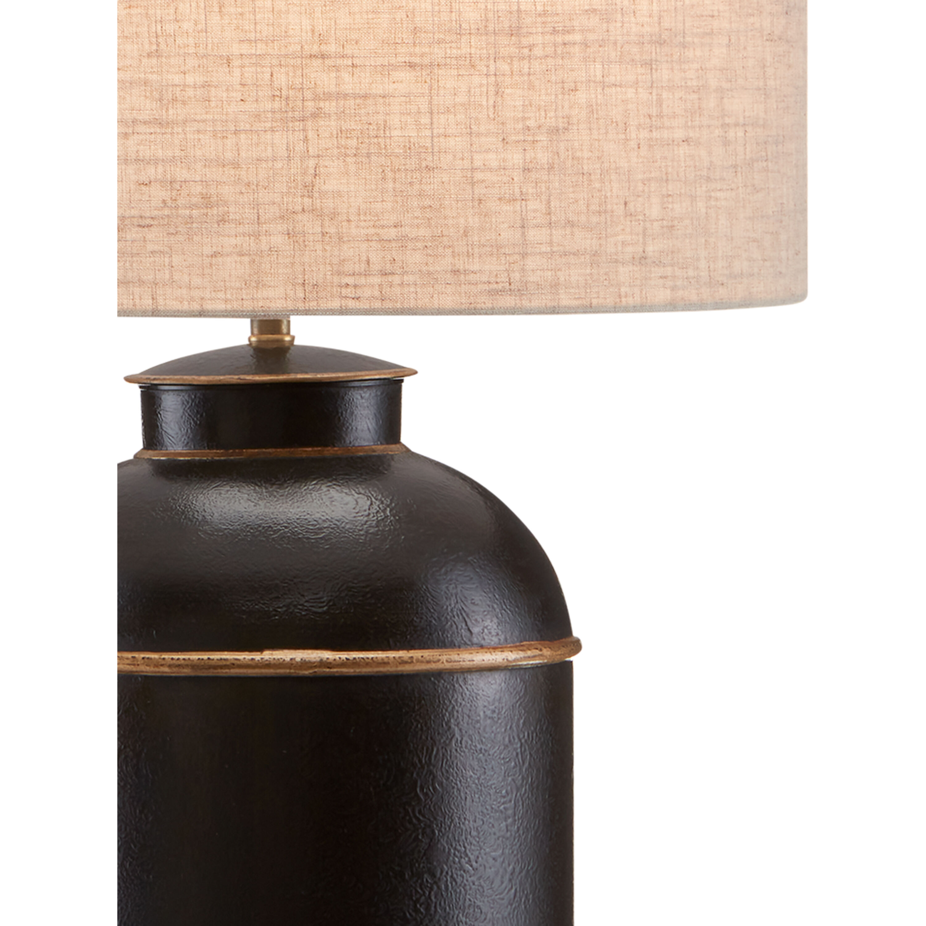 London 27.5 inch 150 watt Black/Gold Table Lamp Portable Light