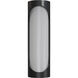 Swale LED 22 inch Black/White Outdoor Wall Sconce, Small