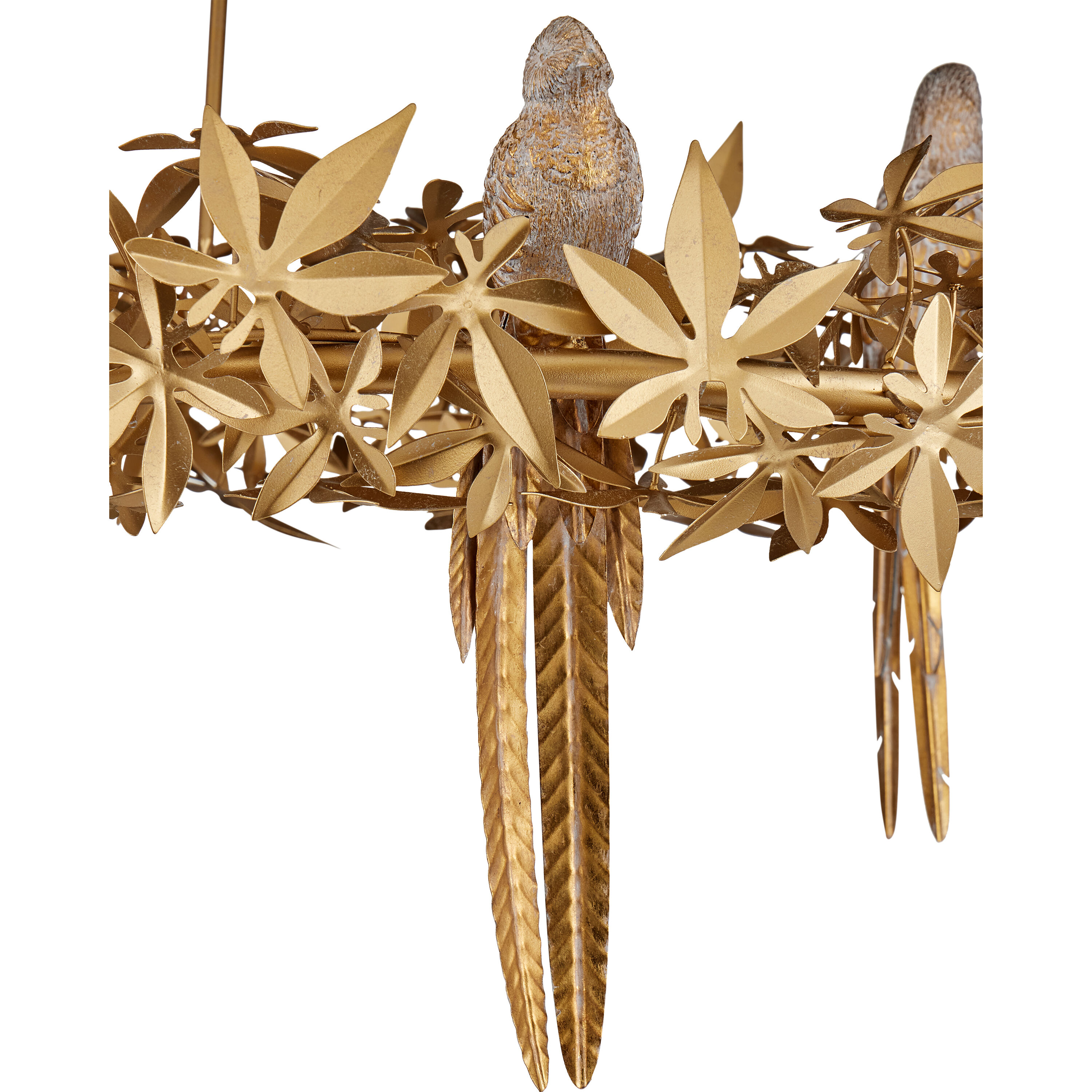 Aviary 6 Light 41.25 inch Swedish Gold Ring Chandelier Ceiling Light