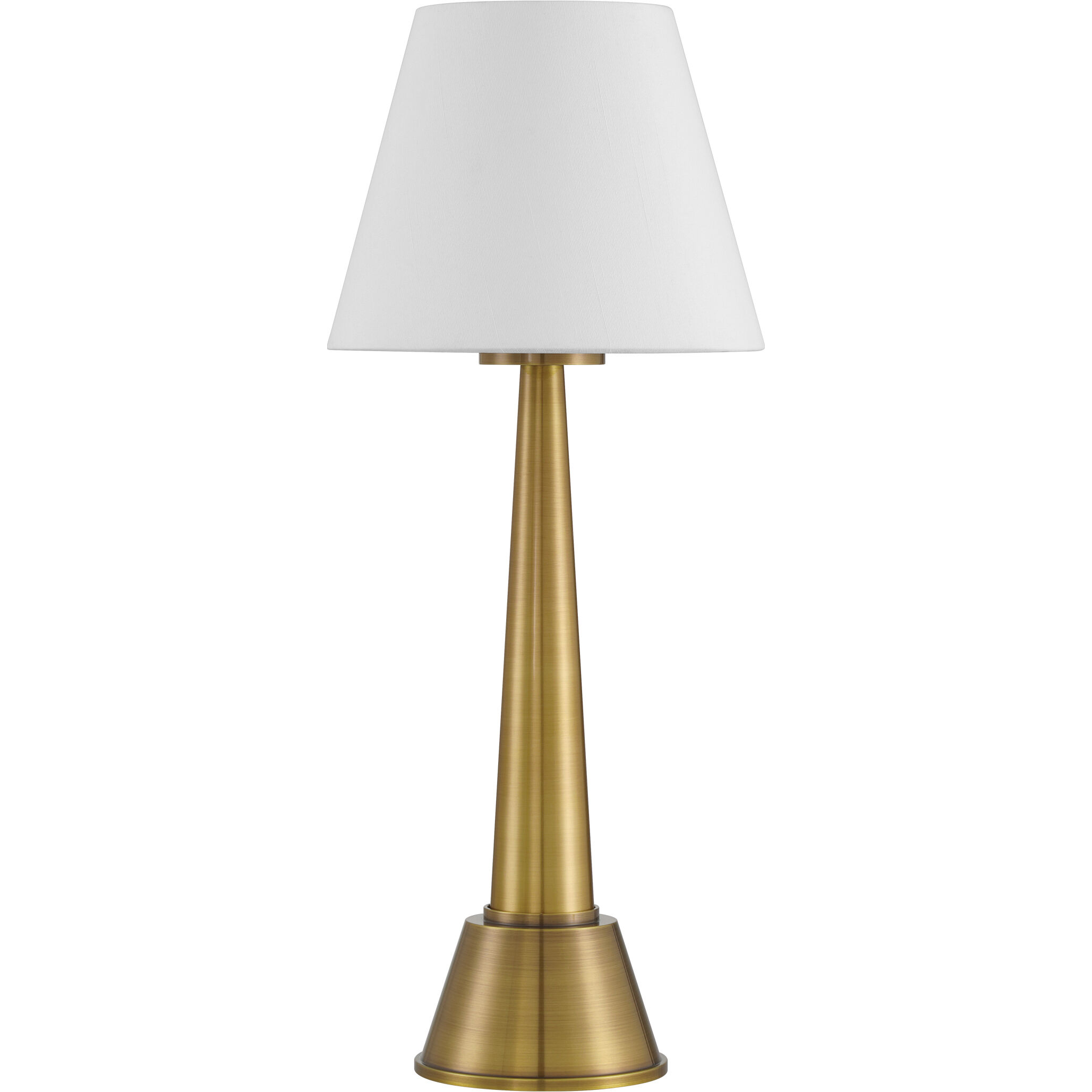 Saunter 15 inch 2.8 watt Brass Cordless Table Lamp Portable Light