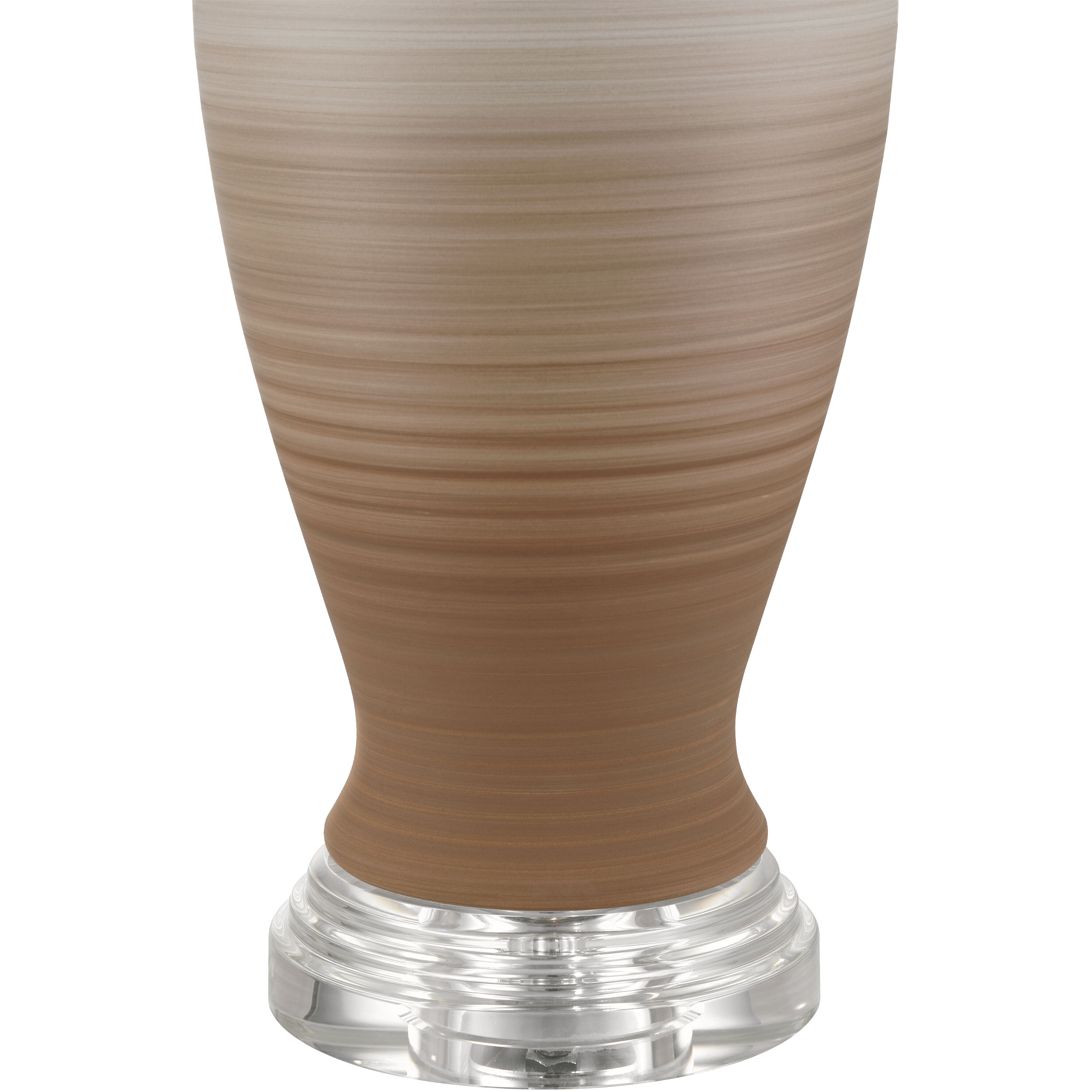 Happy 80's 30.25 inch 150.00 watt Brown/Light Blue/Clear Table Lamp Portable Light