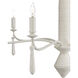 Donnybrook 6 Light 32.5 inch Snow White/White Chandelier Ceiling Light