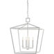 Denison 4 Light 18 inch Gesso White Lantern Pendant Ceiling Light, Medium