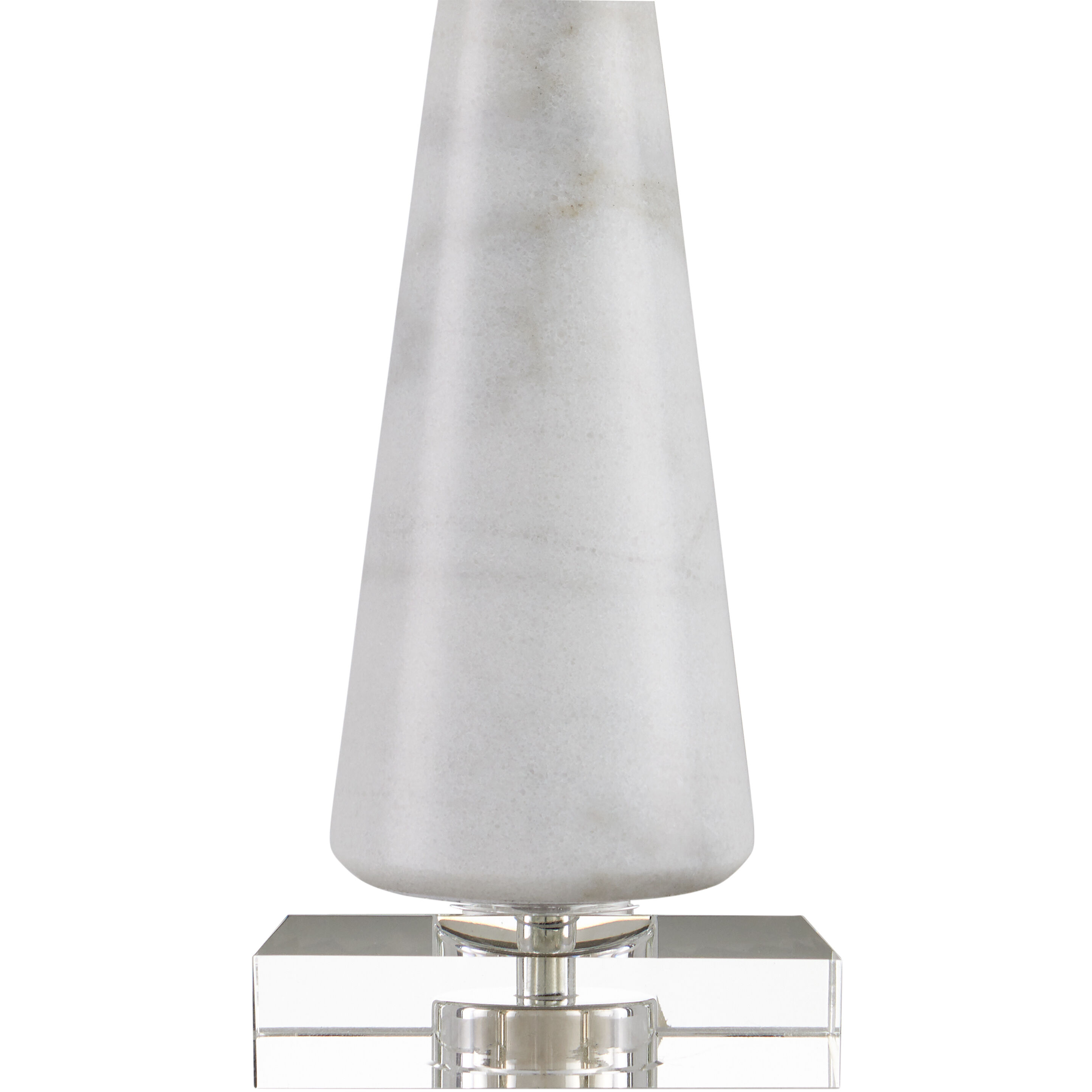 Edelmar 29.5 inch 150 watt White/Clear/Natural Brass Table Lamp Portable Light